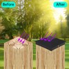 6 Pcs 4x4 Wood Fence Post Caps (3.5inx3.5in), PNXKTXO Black