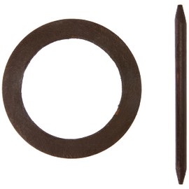 GARDINIA Decorative Ring Round, for Draping Curtains and Curtain Fabrics, Exterior: Diameter 12 cm, Wood, Few