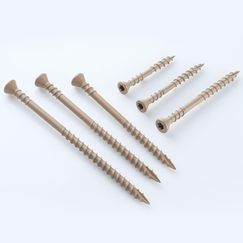BNUOK #8 Deck Screws 2 Inch Exterior Wood Screws Flat