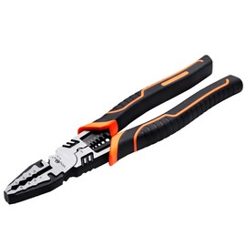 VANJOIN Linesman Combination Pliers, Heavy Duty Linesman Pliers 10-inch, Professional Screw Pliers Multitools with Wire Stripper Crimper Side Cutter Winding Function, Screw Gripping Remover Pliers