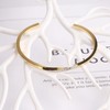 Dorriss Thin Open Bracelet for Women 18K Gold Plated Cuff
