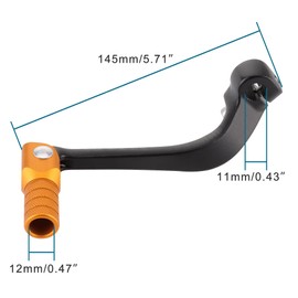 GOOFIT Gold Black Gear Shift Lever Aluminum Alloy Shift Foldable Foot Shifter Replacement for Most of Motorcycle ATV CRF110 110CC 50cc 70cc 110cc 125cc PitBike Quad Dirbike
