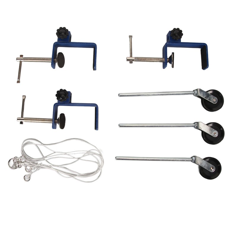 Table Mounting Clamp Reinforced Metal Plastic Pulley Multi Purpose Metal