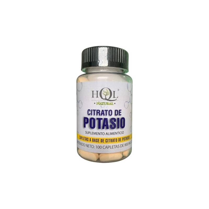 CITRATO DE POTASIO HQL 100 CAP 900MG