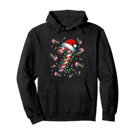 Candy Cane Merry and Bright Christmas Lights Candy Costume Pullover Hoodie