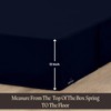 SGI 12 Inch Drop King Size Navy Blue Solid Bed