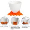LATRAT Egg Cup Egg Opener Set, Cartoon Egg Stand Egg