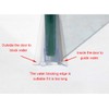 Cozylkx Frameless Shower Door Bottom Seal with Drip Rail for