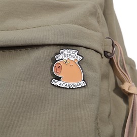 5Pcs Cartoon Capybaras Enamel Pin Capybara Enamel Pins, Cute Funny Capybara Letters Brooch Pins, Capybaras Are My Spirit Animal, for Lover Girl Friends