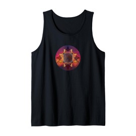Sacred Geometry Abstract Triangle - Zen Geometric Tank Top