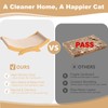HORIBND Large Cat Scratcher Bed, Wood Cat Couch & Sisal