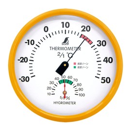 シンワ測定(Shinwa Sokutei) 温湿度計 F 丸型15cm 72591