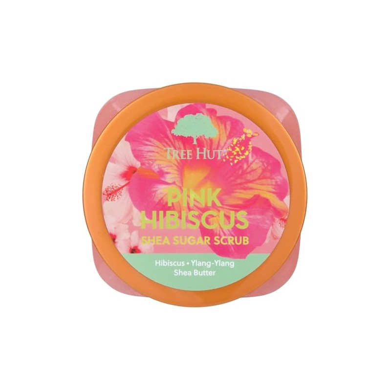 Tree Hut Body Scrub for Women, Pink Hibiscus, 18 Oz