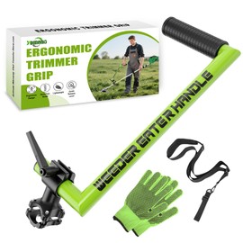 Yomoho Upgraded Weed Eater Handle, Ergonomic String Trimmer Handle with Adjustable Shoulder Strap and Clamp, Weedeater Handle Extension for Lawn Care, Landscaping, and Yard Trimming Edging
