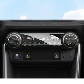 BIBIBO 2-Piece Set of 2 New Toyota RAV4 5th Generation Special Film RAV4 PHV Protective Film Air Conditioner Panel RAV4 Accessories PET Film Air Conditioner Display LCD Protective Film High
