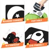 High Contrast Baby Flashcards with Black and White Tummy time