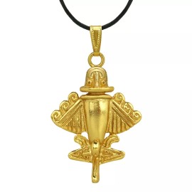 Across The Puddle Quimbaya Flyer #9 24k GP Museum Reproduction 20" Necklace | Across The Puddle