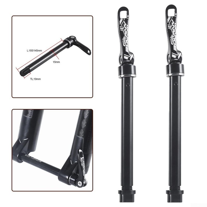 Bike Fork Thru Axle Aluminum Alloy Front Fork Quick-release Thru-axle