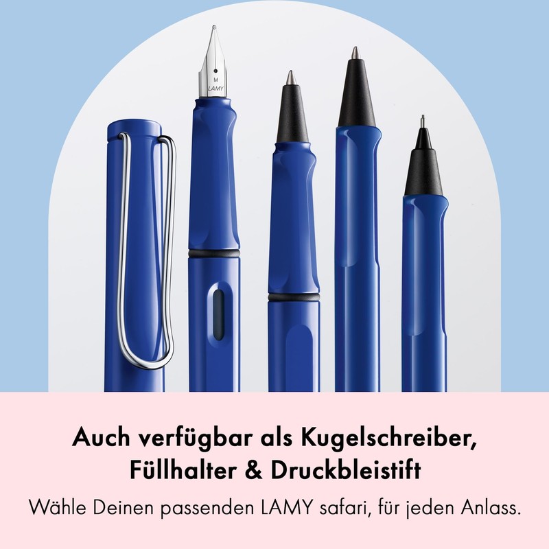 Lamy Lamy safari blue Tintenroller – zeitlos klassicher Stift mit