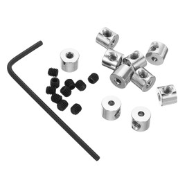 PATIKIL 6x5mm Metal Locking Pin Keepers, Pin Backs Locking Clasp Butterfly Clutch Lapel Pin Backing Brooch Holder for Uniform Badge Hat Tie, Silver Tone