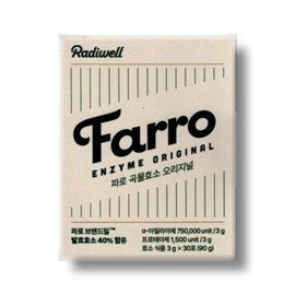 Radiwell Farro Enzyme Grain Enzyme Original 3g x 30 packets / 래디웰 파로 효소 곡물 효소 오리지널 3g x 30포