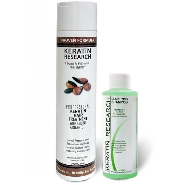 Brazilian Professional Keratin Hair Blowout Treatment with Clarifying Shampoo Sulfate Free Starter Kit Voted Best By Keratin Research Queratina Keratina Brasilera Tratamiento