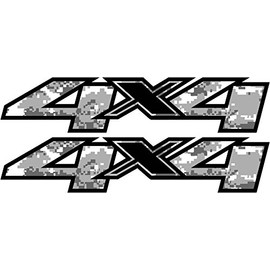 Vinylmark LLC 4x4 Decals -2008 to 2012 Digital Snow Camo Fits Chevy Truck Bed