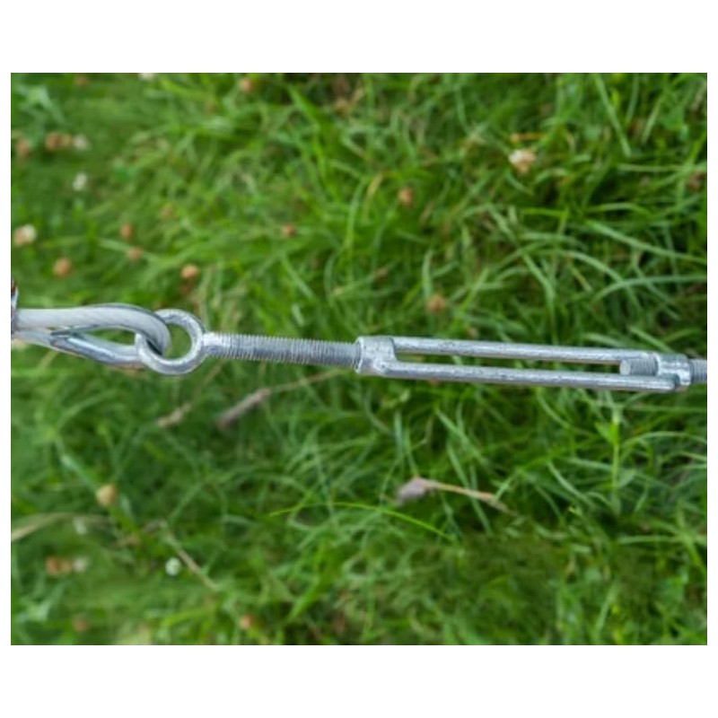 Veda 10x Heavy Duty Galvanised Turnbuckle Strainer M5 Hook Eye