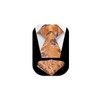 HISDERN Men's Tie Floral Tie and Pocket Square Classic Men's