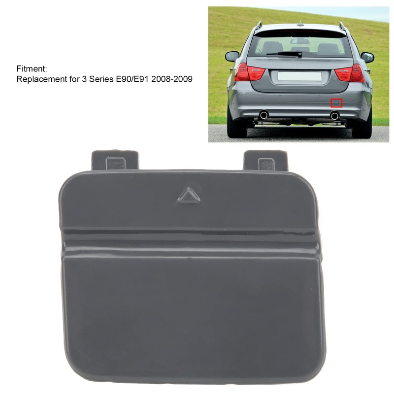 Akozon Bumper Covers 51127202673 Tow Hook Cover Cap for Rear