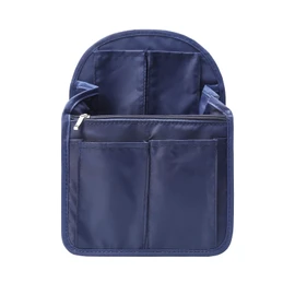 Surblue Backpack Organizer Insert Liner Hanging Travel Rucksack and Handbag Insert Pocket, High-capacity Divider Foldable Nylon Shoulder Bag Organizer for Men and Women,Navy-M
