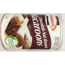 Manischewitz Chocolate Nut Brownie Macaroons Kosher For Passover 10 oz. Pack of 3.