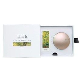 This Is Car Metal Air Freshener Aromatherapy Diffuser Essential Oil Fragrance for Car with Non-slip Pad Gold Grass Ade