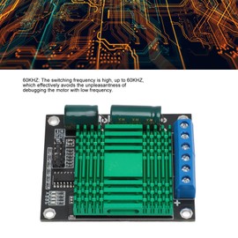 9V to 30V 60A DC Motor Driver Module, High Integration, WM High Power H-Bridge DC Motor Driver Module, 60 kHz, for 3.3 V and 5 V Microcontroller Control