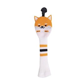Golf Cover Head Cover Utility UT Cover Knit (Akita Inu (Beige))