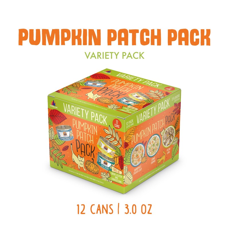 Weruva Wet Cat Food, Pumpkin Patch Pack Variety Pack, 3oz
