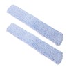 KICHOUSE 2pcs Reusable Mop Pads for Window Cleaning Soft Squeegee
