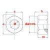 M6 Locking Nuts Pack of 100 Galvanised DIN 985 stop