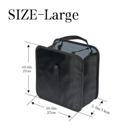 Car Trash Can Foldable, Hanging Waterproof Leakproof Trash Can Storage Bag - Premium Black Garbage Bag Organizer for Car Interior, Perfect Car Accessories for Keeping Your Vehicle Clean