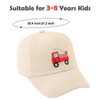 Embroidered Fire Truck Baseball Caps for Toddler Boys Girls Funny