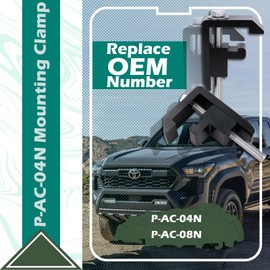 P-AC-04N Camper Shell Clamps, Truck Cap Mounting Clamps, Truck Topper Clamp Compatible with Toyota Tacoma Tundra (4 PCS)