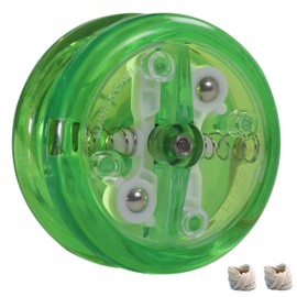 Yomega Original Brain - Professional Yoyo for Kids and Beginners, Auto Return System with 2 Extra Yoyo Strings (Green)