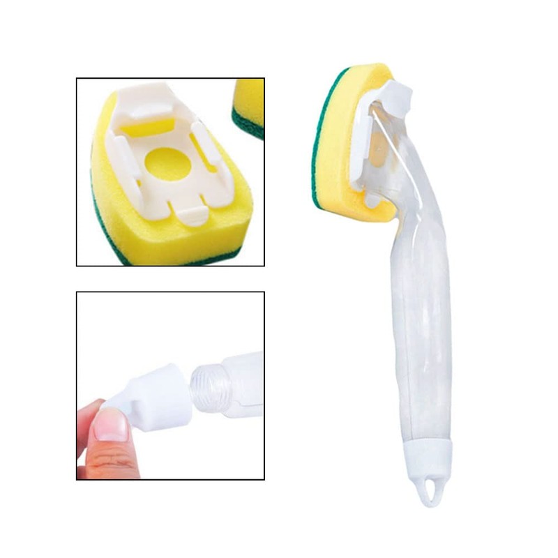 Gativs Cleaning Sponge Dish Sponge with Handle 10 Pieces Dish