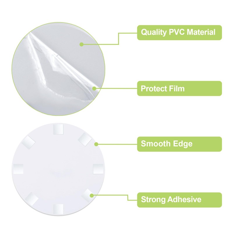 UFURMATE Wall Hole Cover Plate, 6Pcs PVC Plastic Ceiling Cover
