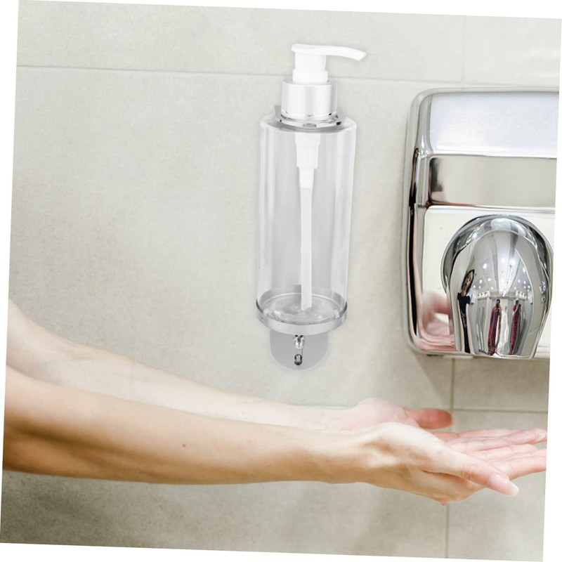 iplusmile Wall Mounted Bathroom Soap Dispenser Holder Single Compartment Silver