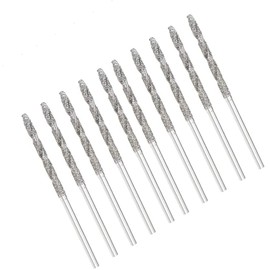 Auniwaig 1.5mm Diamond Twist Drill Bits High Speed Steel HSS Jewelry Tools for Glass Sea Shells Stone Ornament Bracelet Necklace Arts Crafts 10 Pcs