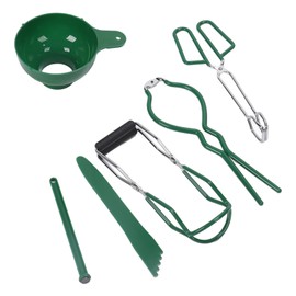 6 Pcs Canning Kit Canning Funnel Tong Bubble Popper Jar Wrench Lifter Magnetic Lid Lifter Jam Making Set