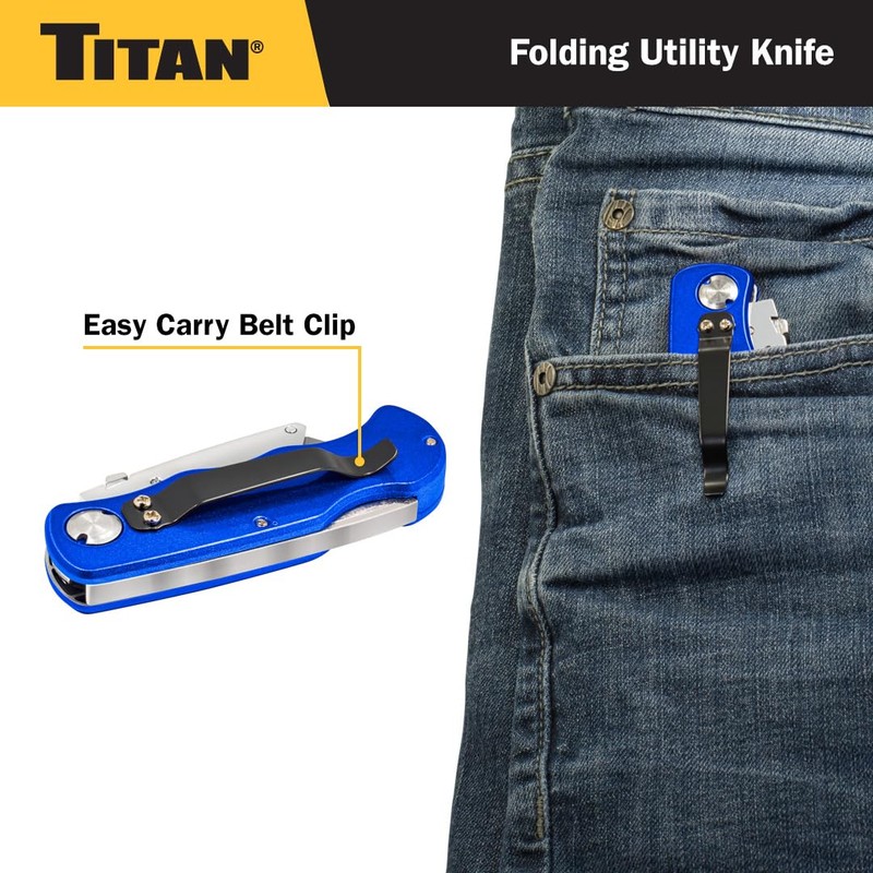 Titan Tools 11018 Folding Pocket Utility Knife