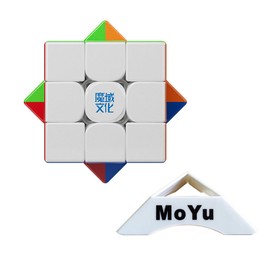 Oostifun MoYu 2024 WEILONG WRM V10 M 20M M-a-glev Ball Core Positioning 3.0 Version 3x3 M Cube Double Adjustment System Nanosurface UV Coated with Cube Bag and One Cube Tripod (Multi Color)