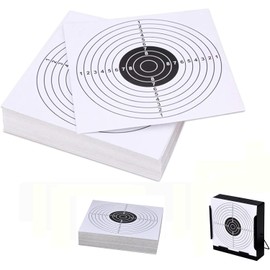 100 Pack - Air Shot Paper Targets Trap Target - 5.5 by 5.5 - Fits Gamo Cone Traps and Metal Box BB Catcher Target Holder Pellet Trap for Air Rifle/Airsoft Pistol